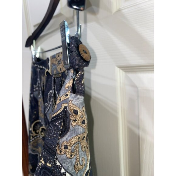 Geiger Collections Women's Paisley Skirt 38 Pure New Wool Viscose Lining - Picture 4 of 9